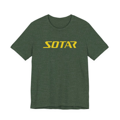 SOTAR Yellow LOGO Graphic Tee - Unisex Casual T-Shirt, Everyday Outdoor
