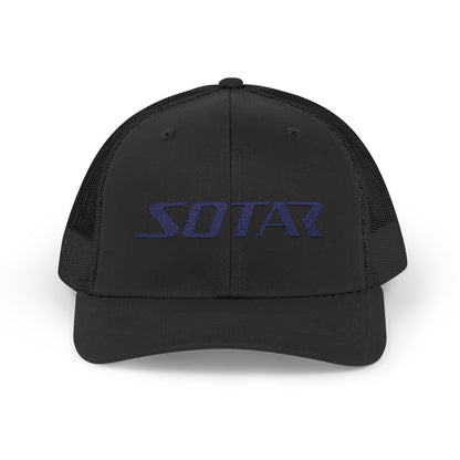 Snapback Trucker Cap - Blue Logo