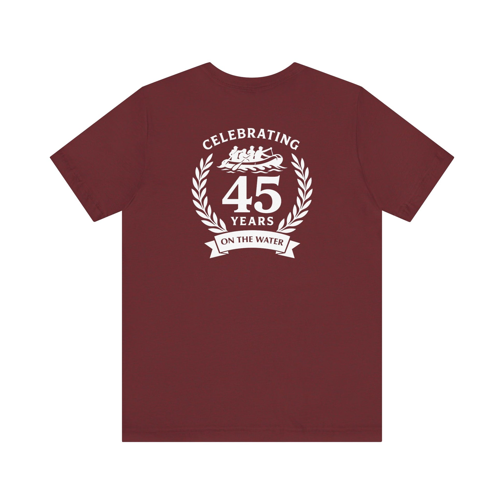 SOTAR White Logo Celebrating 45 Years Unisex Tee, Commemorative Shirt, Whitewater Rafting Anniversary T-Shirt