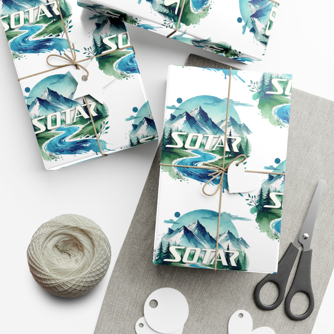 Wrapping Papers for Outdoorsy Folks - Watercolor 201