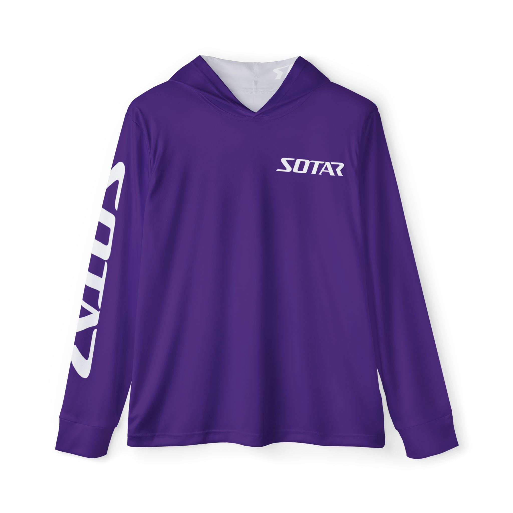 Purple White SOTAR Men's UPF 50+ Sun Shirt