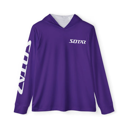Purple White SOTAR Men's UPF 50+ Sun Shirt