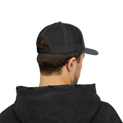 Snapback Trucker Cap -  Red Logo