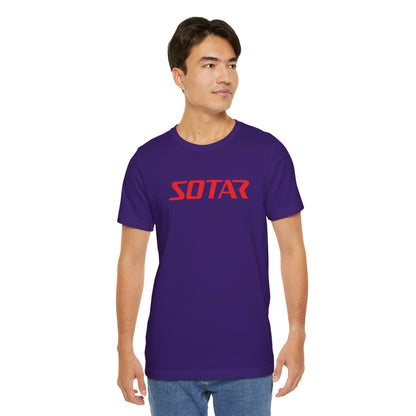 SOTAR Red LOGO Graphic Tee - Unisex Casual T-Shirt, Everyday Outdoor