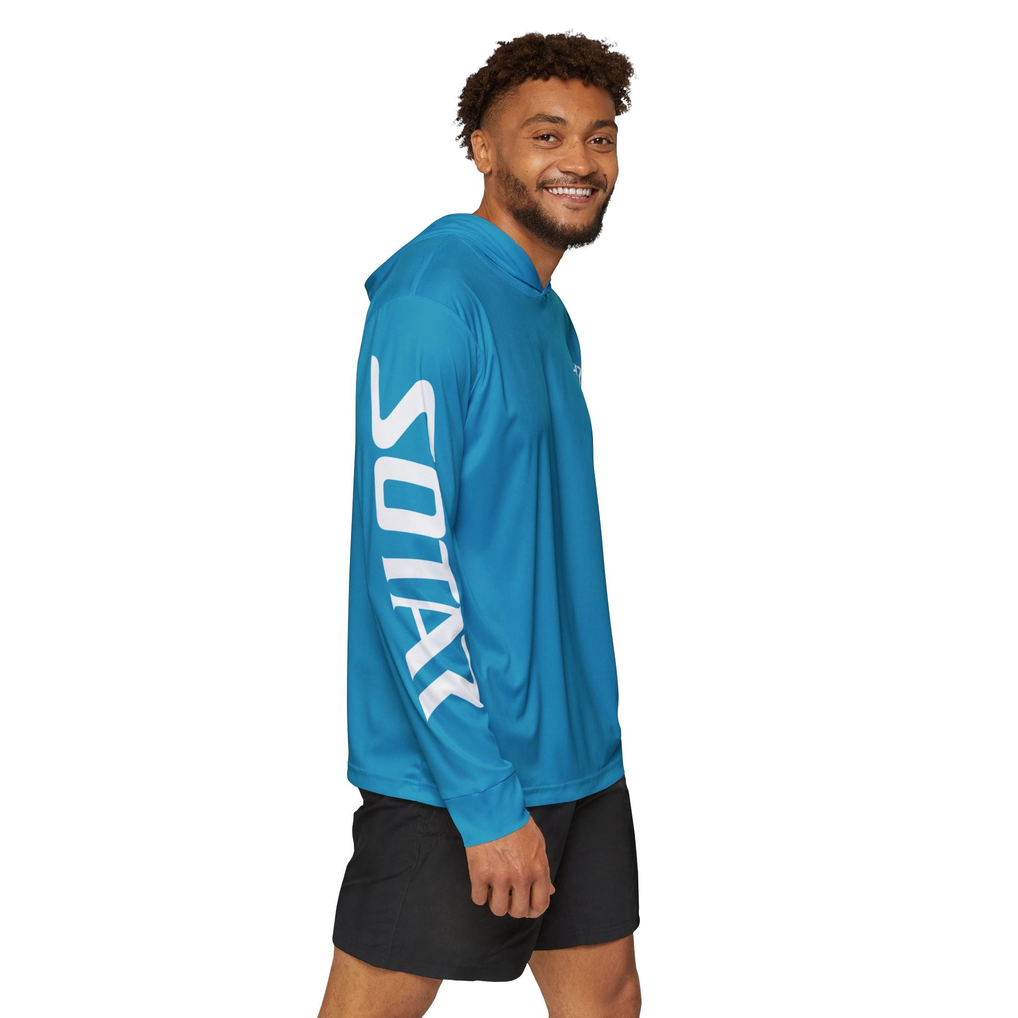 Teal White SOTAR Men's UPF 50+ Sun Shirt