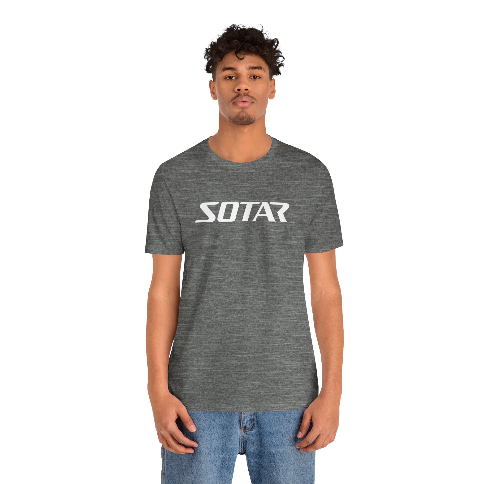 SOTAR White LOGO Graphic Tee - Unisex Casual T-Shirt, Everyday Outdoor
