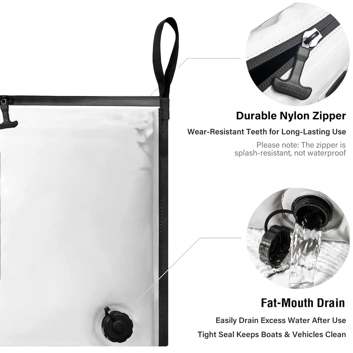 48x18" Insulated Fish Cooler Bag with Shoulder Strap