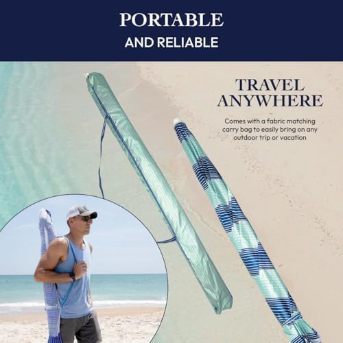 Beach Sun Umbrella, Full 6 ft Arc