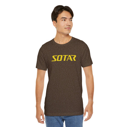 SOTAR Yellow LOGO Graphic Tee - Unisex Casual T-Shirt, Everyday Outdoor