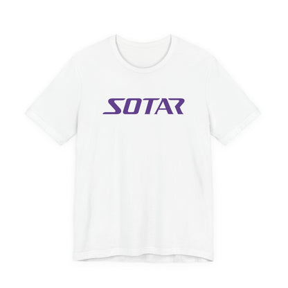 SOTAR Purple LOGO Graphic Tee - Unisex Casual T-Shirt, Everyday Outdoor