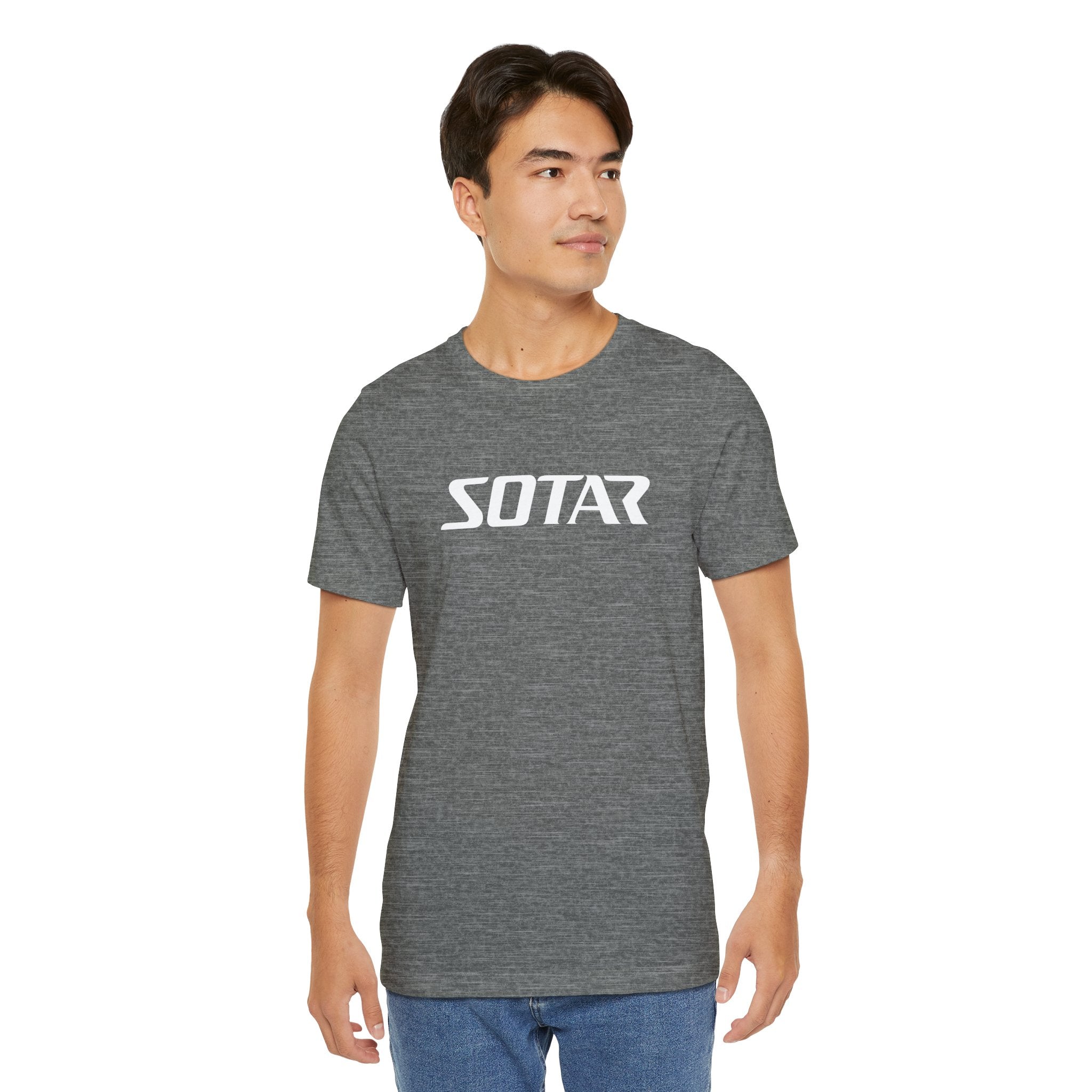 SOTAR White LOGO Graphic Tee - Unisex Casual T-Shirt, Everyday Outdoor