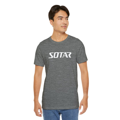 SOTAR White LOGO Graphic Tee - Unisex Casual T-Shirt, Everyday Outdoor
