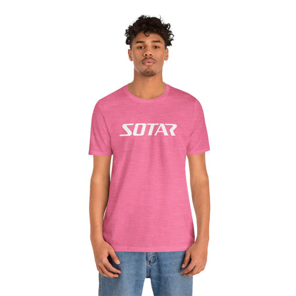 SOTAR White LOGO Graphic Tee - Unisex Casual T-Shirt, Everyday Outdoor