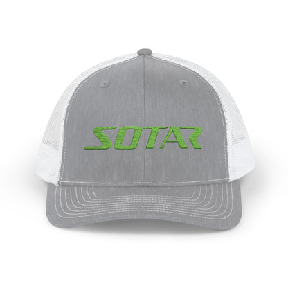 SOTAR Embroidered Bright Green Logo Snapback Trucker Cap Baseball Hat