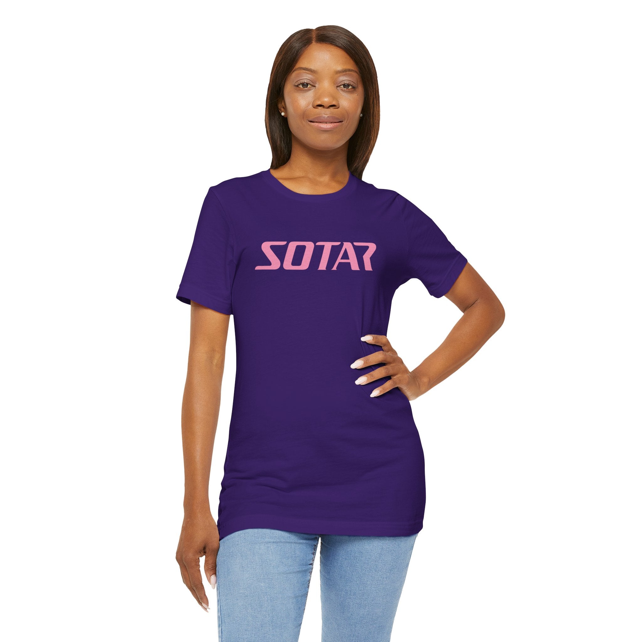 SOTAR Pink LOGO Graphic Tee - Unisex Casual T-Shirt, Everyday Outdoor