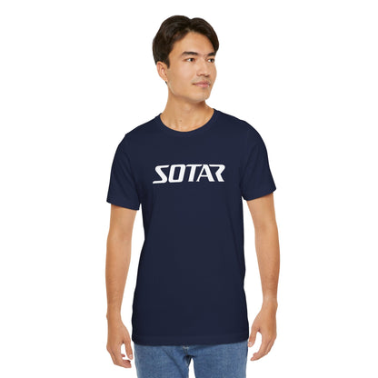 SOTAR White LOGO Graphic Tee - Unisex Casual T-Shirt, Everyday Outdoor