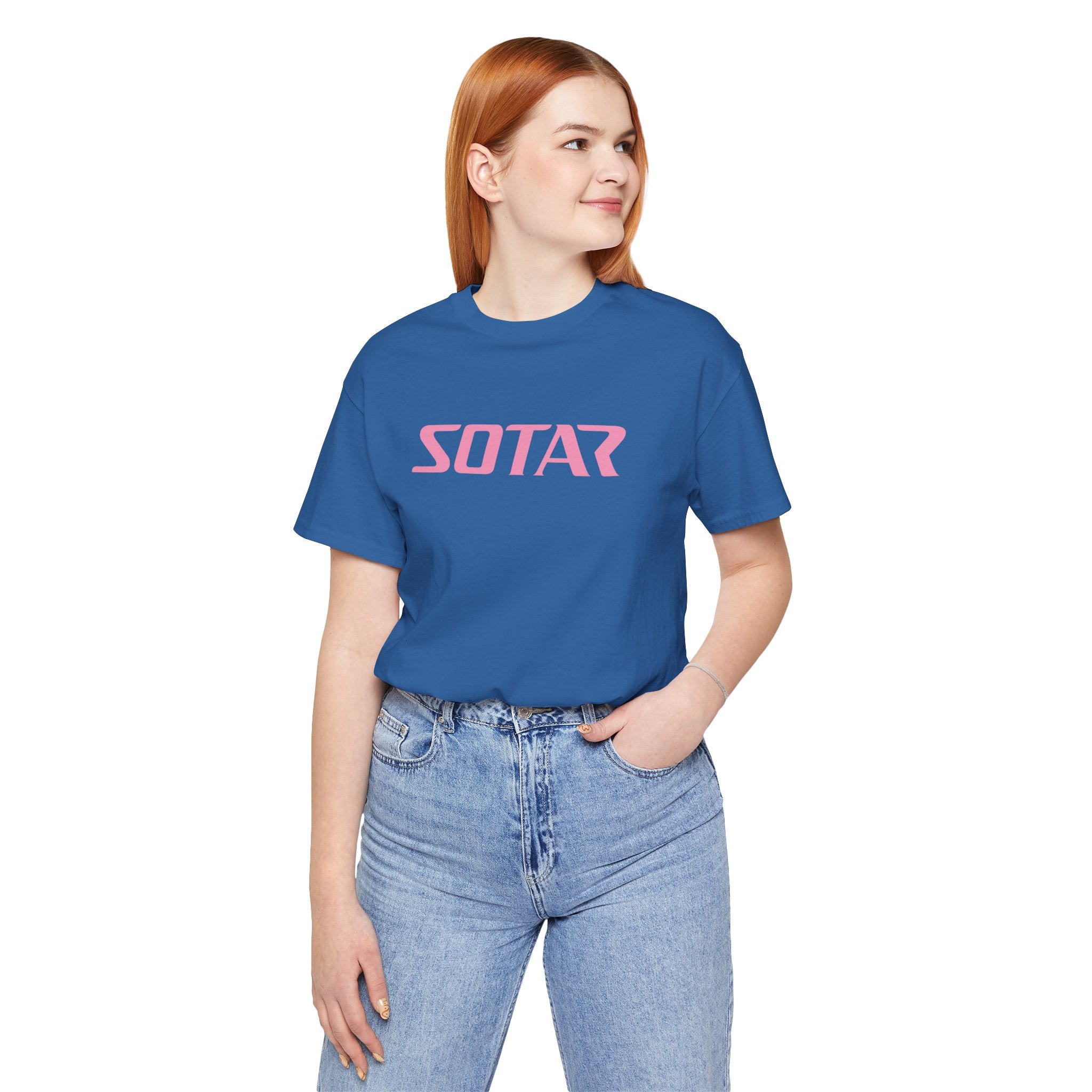 SOTAR Pink LOGO Graphic Tee - Unisex Casual T-Shirt, Everyday Outdoor