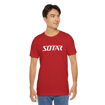 SOTAR White LOGO Graphic Tee - Unisex Casual T-Shirt, Everyday Outdoor