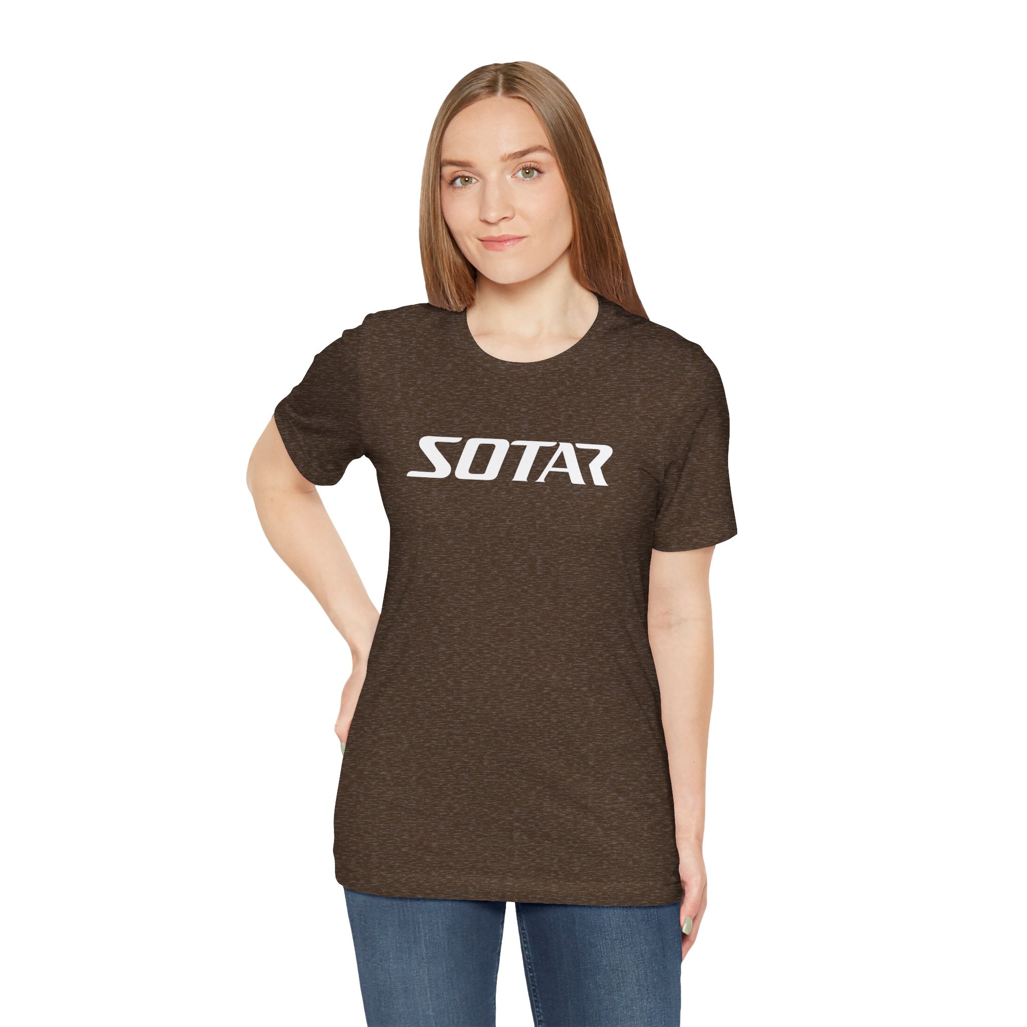 SOTAR White LOGO Graphic Tee - Unisex Casual T-Shirt, Everyday Outdoor