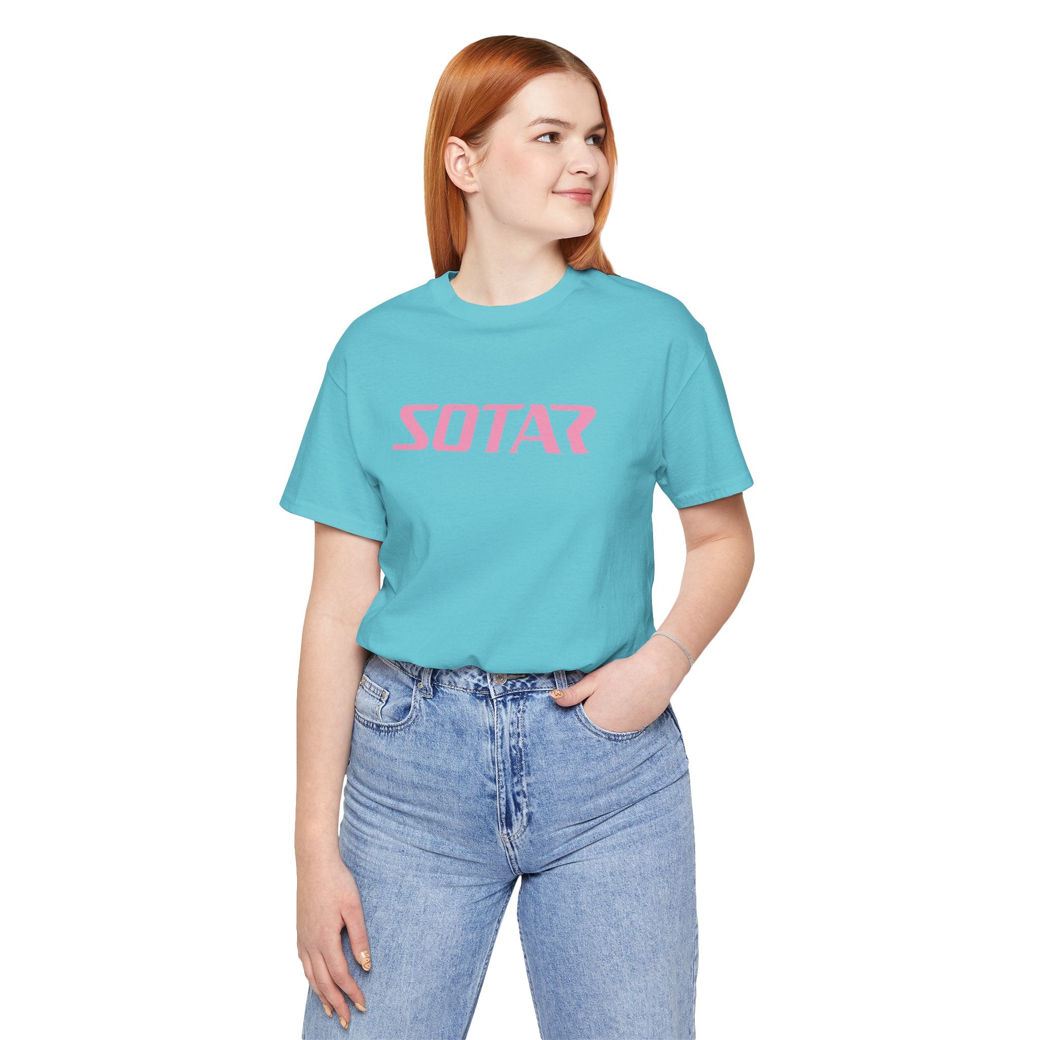 SOTAR Pink LOGO Graphic Tee - Unisex Casual T-Shirt, Everyday Outdoor