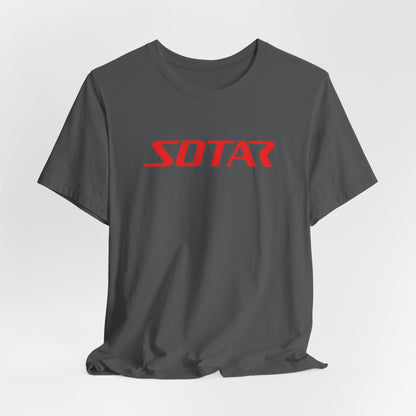 SOTAR Red LOGO Graphic Tee - Unisex Casual T-Shirt, Everyday Outdoor