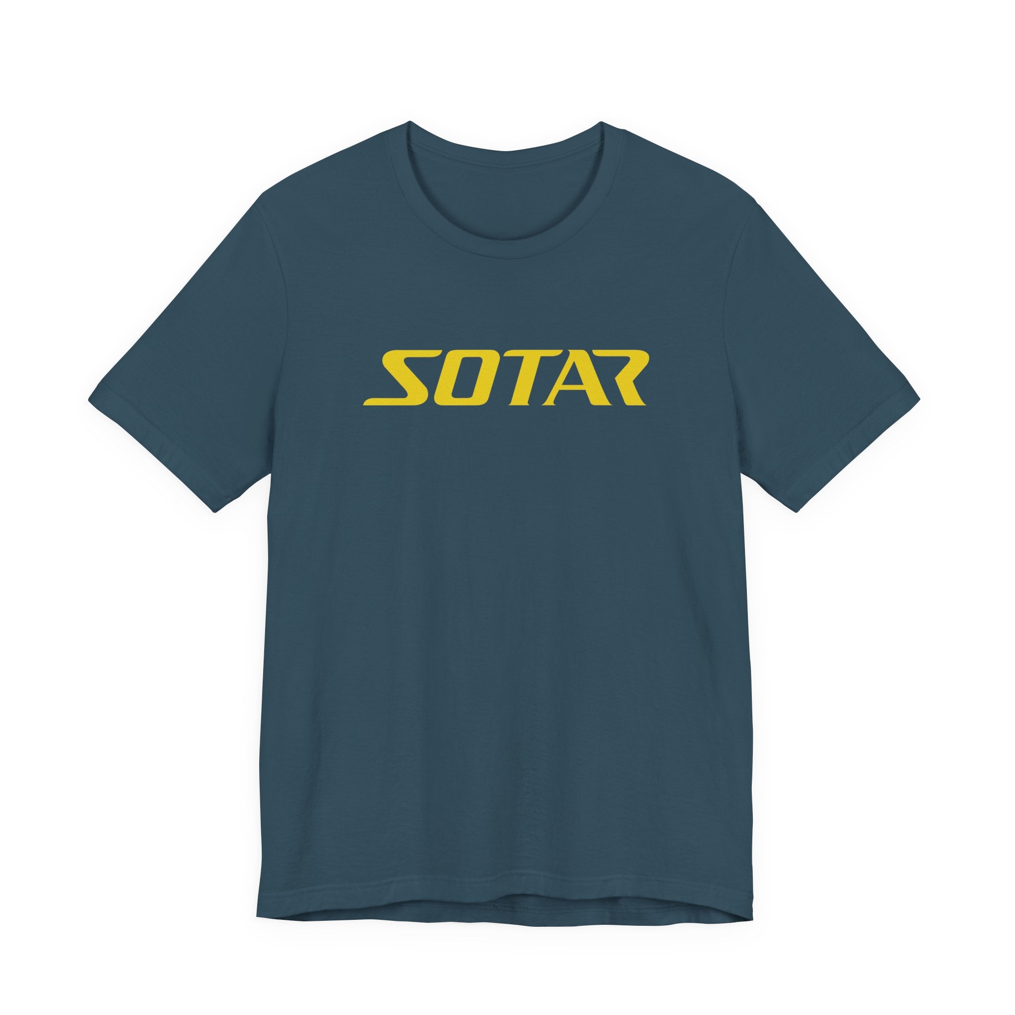 SOTAR Yellow LOGO Graphic Tee - Unisex Casual T-Shirt, Everyday Outdoor