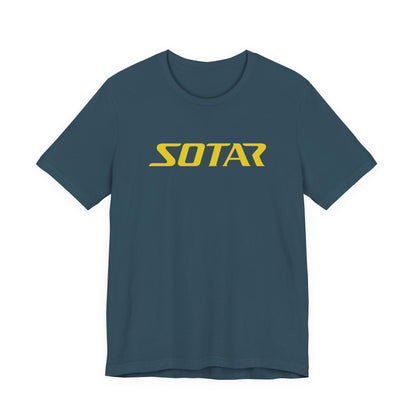 SOTAR Yellow LOGO Graphic Tee - Unisex Casual T-Shirt, Everyday Outdoor