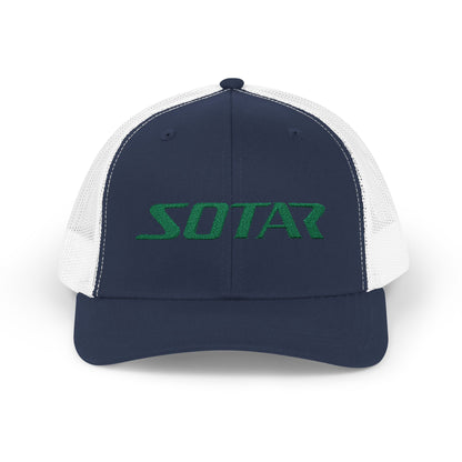 Snapback Trucker Cap - Green Logo