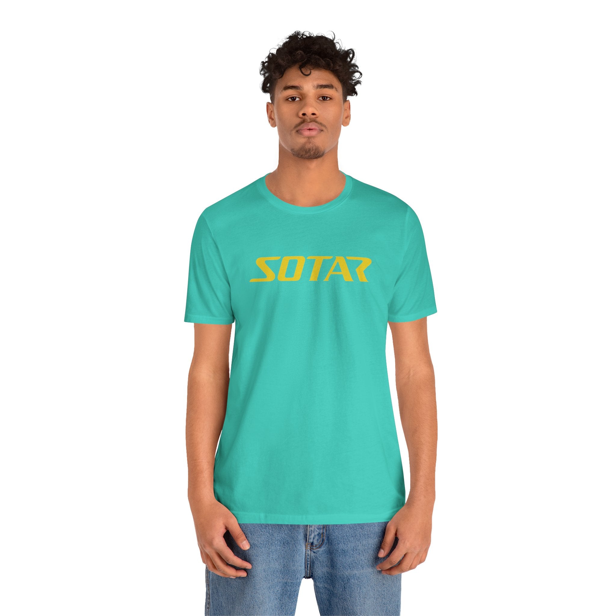 SOTAR Yellow LOGO Graphic Tee - Unisex Casual T-Shirt, Everyday Outdoor