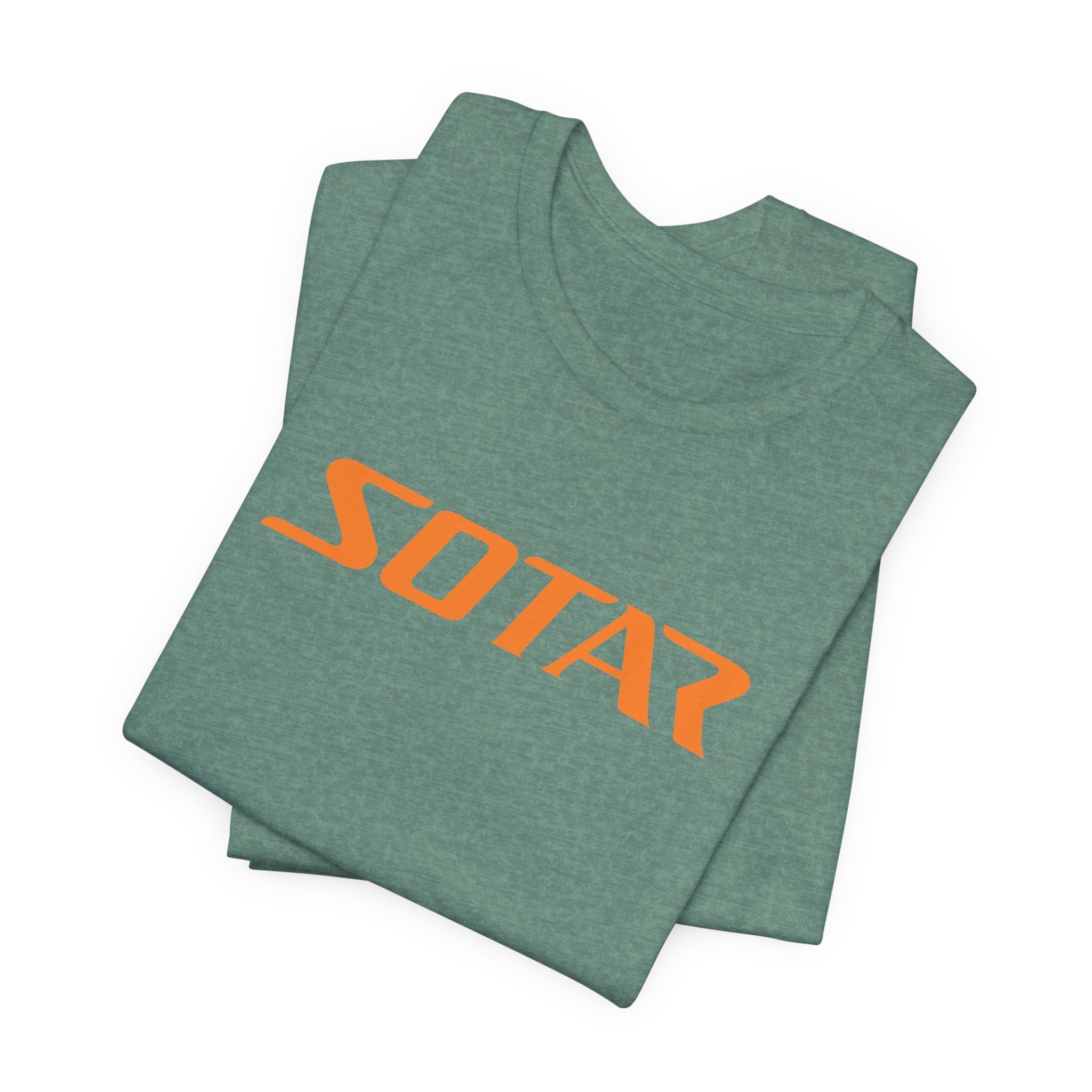 SOTAR Orange LOGO Graphic Tee - Unisex Casual T-Shirt, Everyday Outdoor