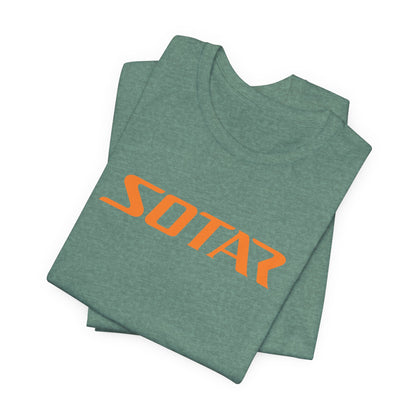 SOTAR Orange LOGO Graphic Tee - Unisex Casual T-Shirt, Everyday Outdoor