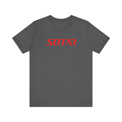 SOTAR Red LOGO Graphic Tee - Unisex Casual T-Shirt, Everyday Outdoor