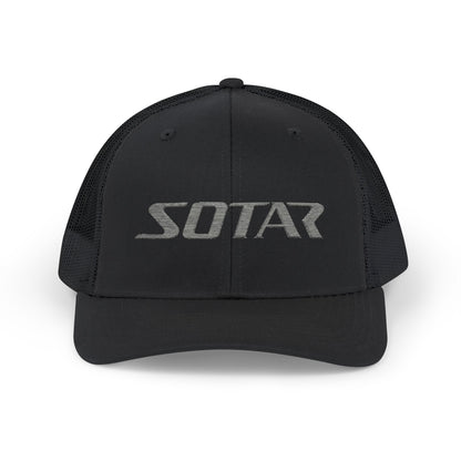 SOTAR Embroidered Grey Logo Snapback Trucker Cap Baseball Hat