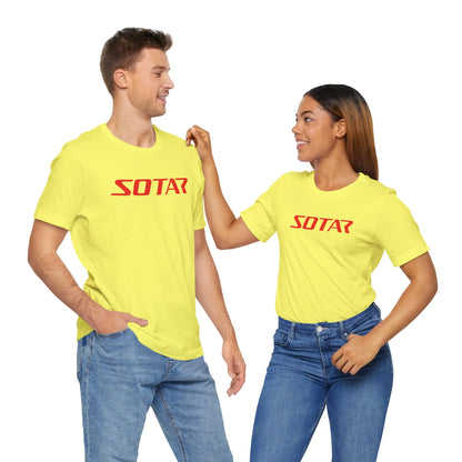 SOTAR Red LOGO Graphic Tee - Unisex Casual T-Shirt, Everyday Outdoor