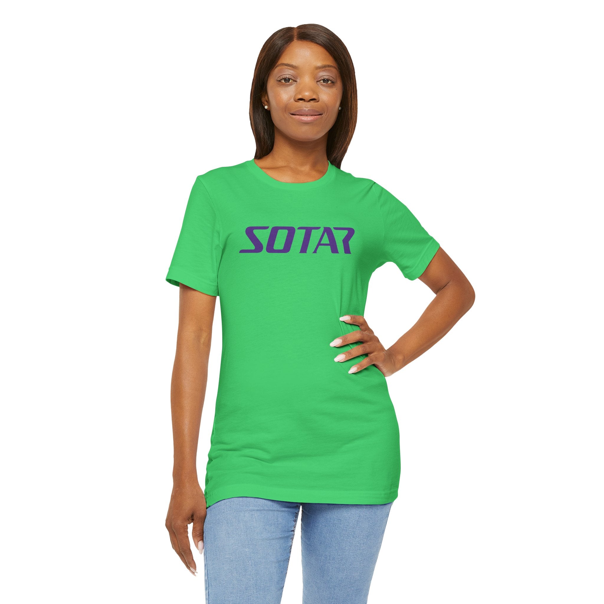 SOTAR Purple LOGO Graphic Tee - Unisex Casual T-Shirt, Everyday Outdoor