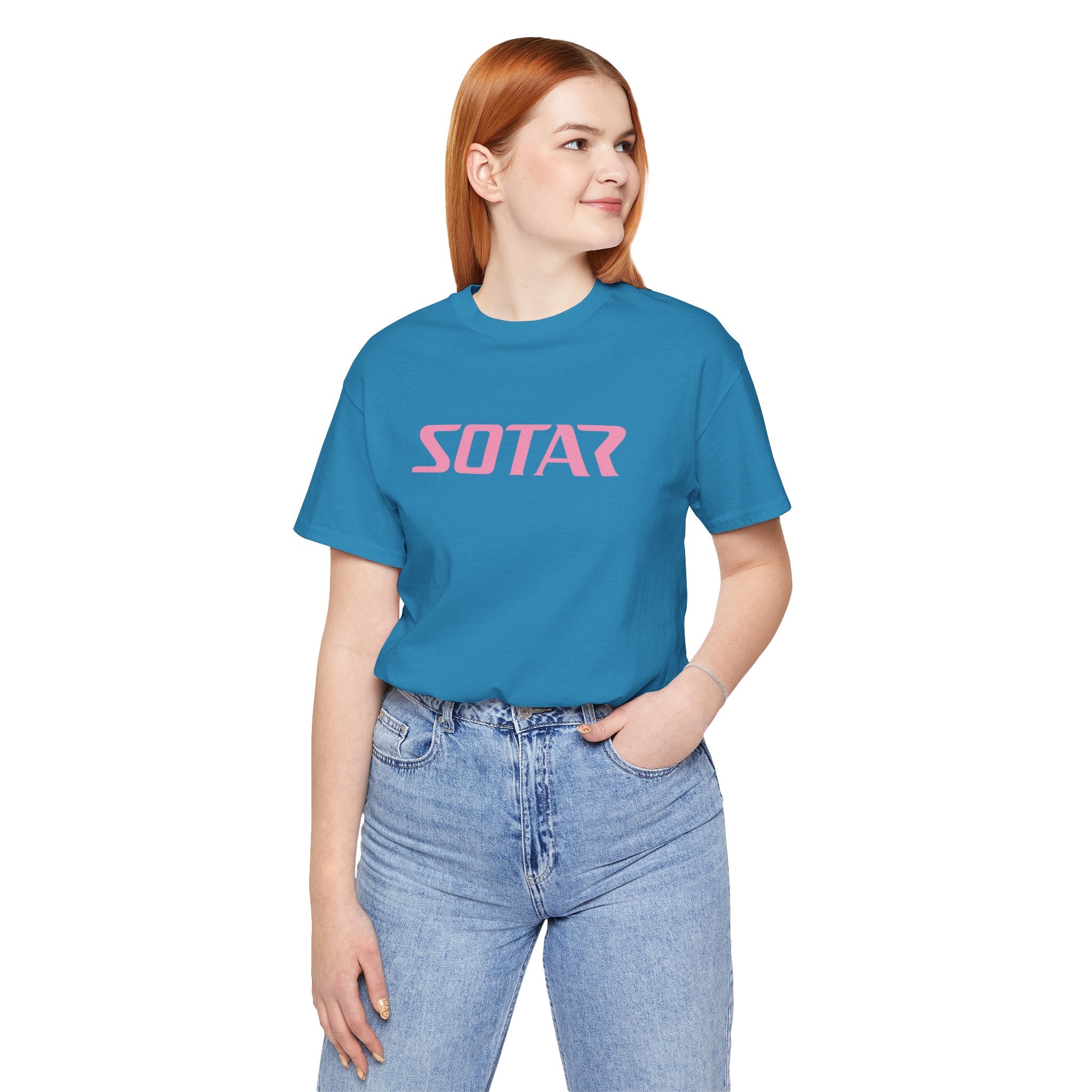 SOTAR Pink LOGO Graphic Tee - Unisex Casual T-Shirt, Everyday Outdoor