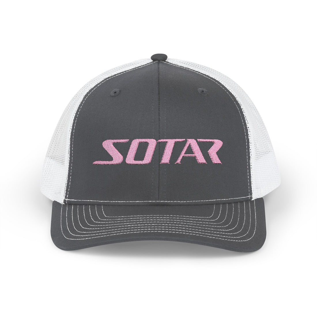 Snapback Trucker Cap - Pink Logo