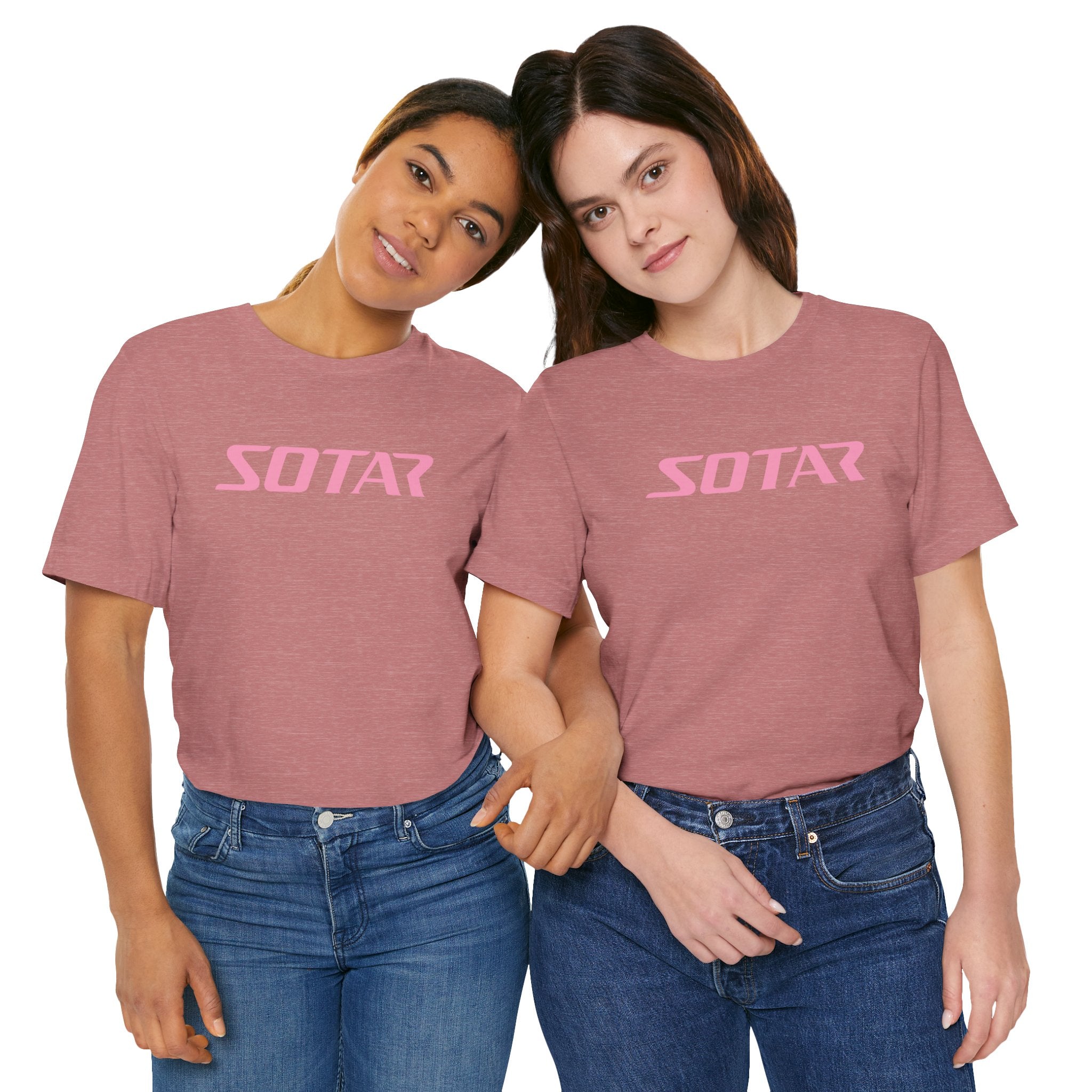 SOTAR Pink LOGO Graphic Tee - Unisex Casual T-Shirt, Everyday Outdoor