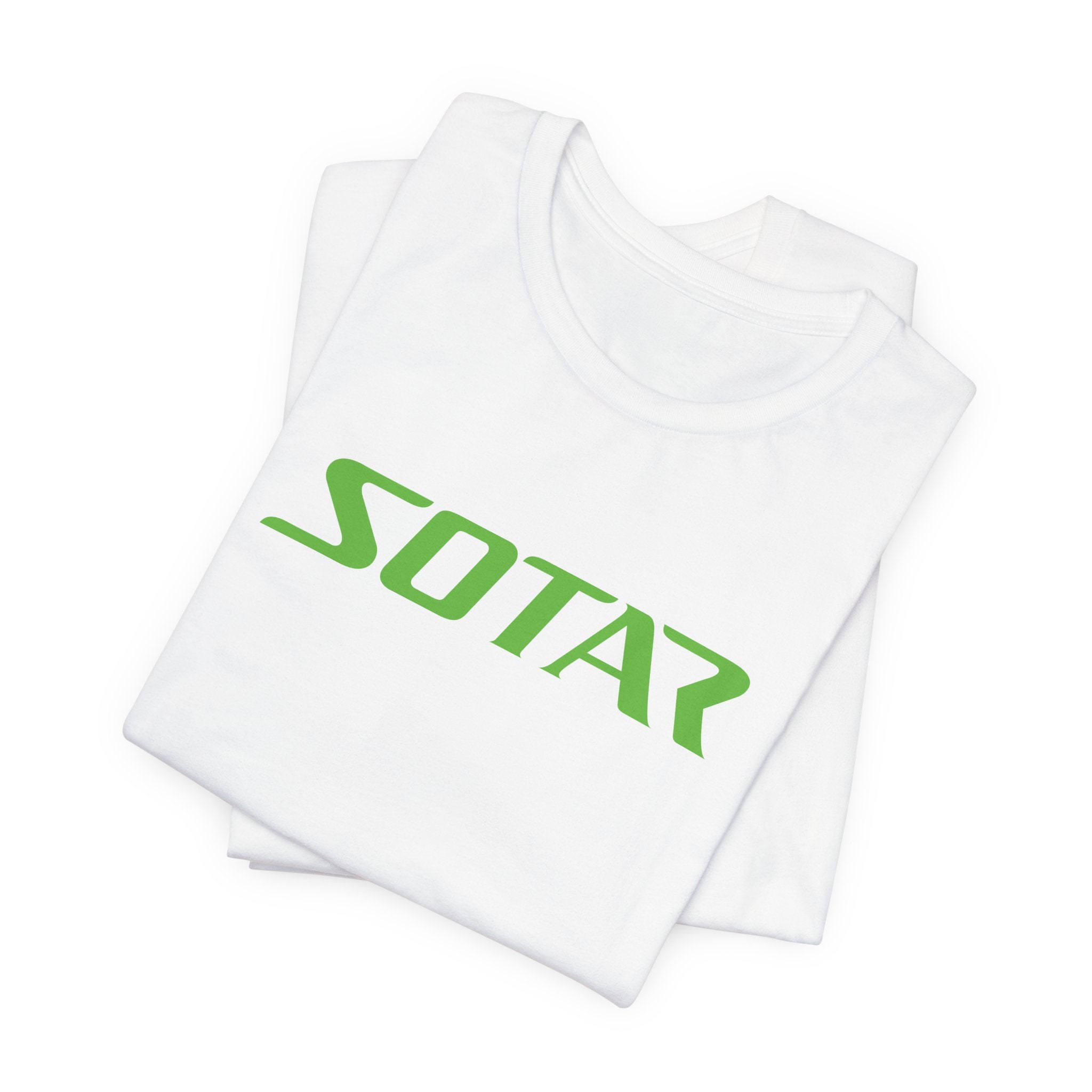 SOTAR Lime Green LOGO Graphic Tee - Unisex Casual T-Shirt, Everyday Outdoor