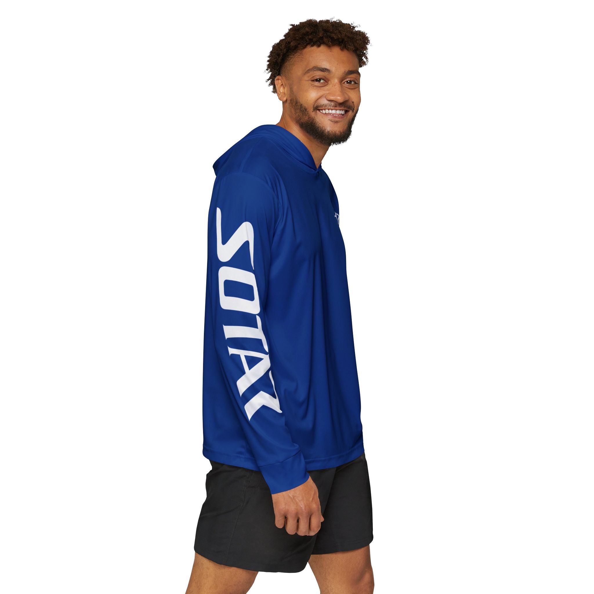 Dark Blue White SOTAR Men's UPF 50+ Sun Shirt