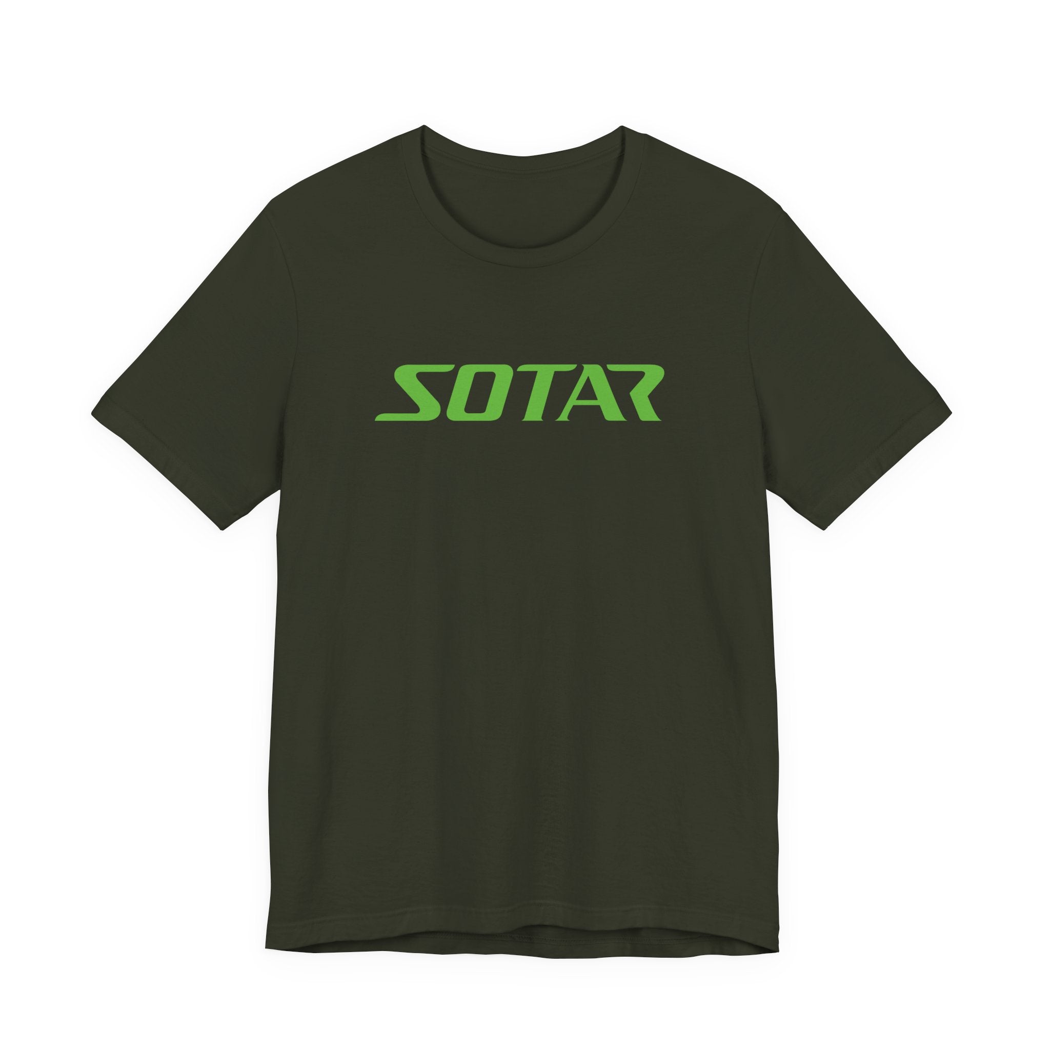 SOTAR Lime Green LOGO Graphic Tee - Unisex Casual T-Shirt, Everyday Outdoor