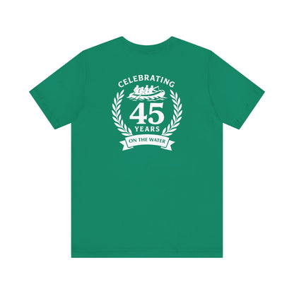 SOTAR White Logo Celebrating 45 Years Unisex Tee, Commemorative Shirt, Whitewater Rafting Anniversary T-Shirt
