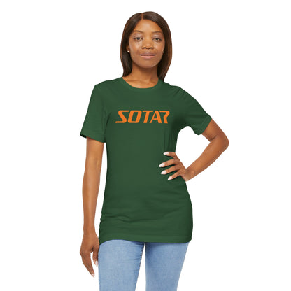 SOTAR Orange LOGO Graphic Tee - Unisex Casual T-Shirt, Everyday Outdoor