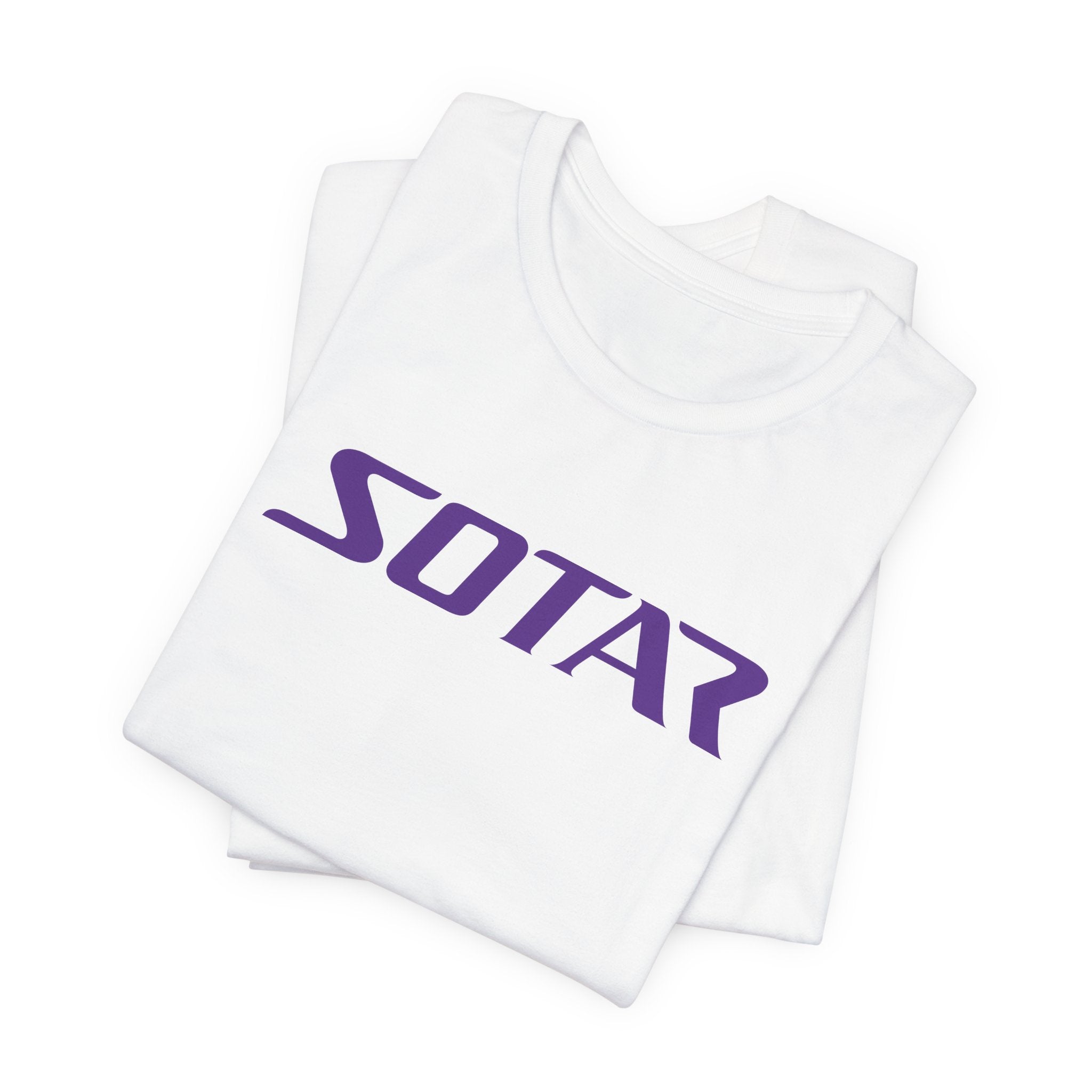 SOTAR Purple LOGO Graphic Tee - Unisex Casual T-Shirt, Everyday Outdoor