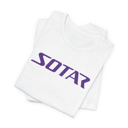 SOTAR Purple LOGO Graphic Tee - Unisex Casual T-Shirt, Everyday Outdoor