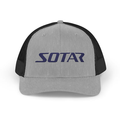Snapback Trucker Cap - Blue Logo