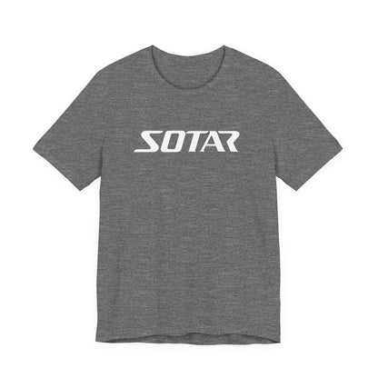SOTAR White LOGO Graphic Tee - Unisex Casual T-Shirt, Everyday Outdoor