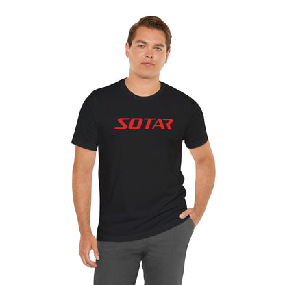 SOTAR Red LOGO Graphic Tee - Unisex Casual T-Shirt, Everyday Outdoor