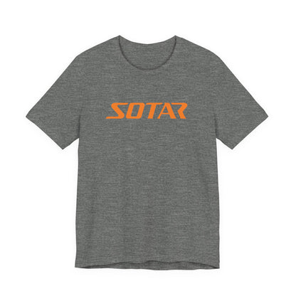 SOTAR Orange LOGO Graphic Tee - Unisex Casual T-Shirt, Everyday Outdoor