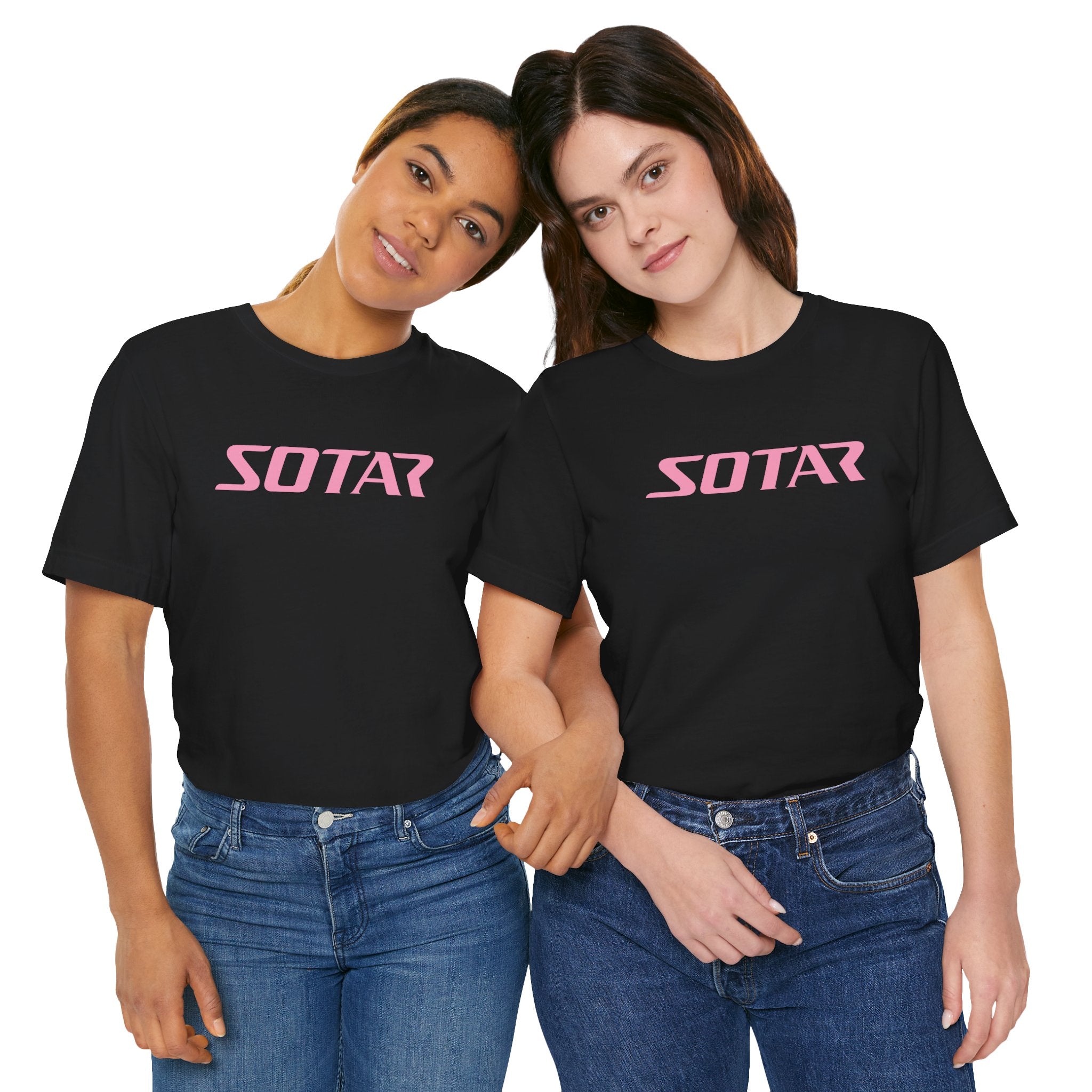 SOTAR Pink LOGO Graphic Tee - Unisex Casual T-Shirt, Everyday Outdoor